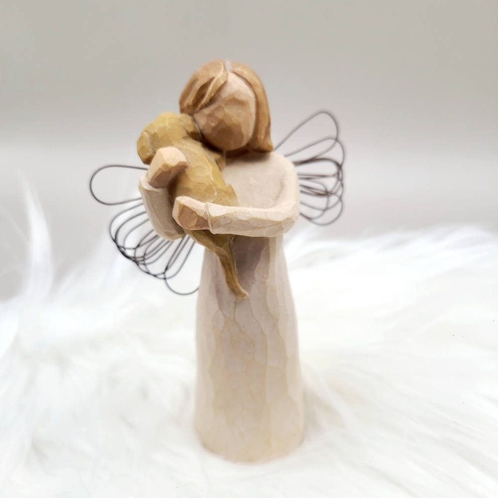 Willow Tree Angel of Friendship Holding Dog